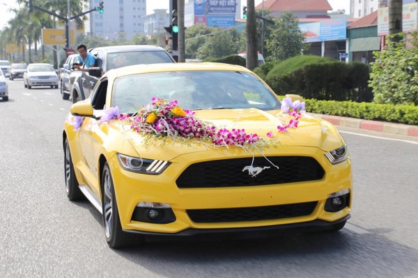 Xe Ford Mustang hơn 2 tỷ đồng làm xe dâu ở Nghệ An - Baoxehoi