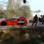 Đại gia nẹt pô ầm ĩ siêu xe Lamborghini Aventador bị đuổi ném đá