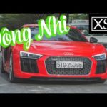 Ca sĩ Đông Nhi tự lái siêu xe Audi R8 2017 trên phố