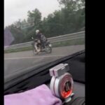Video xe máy một mình chạy vào đường cao tốc Hà Nội – Hải Phòng