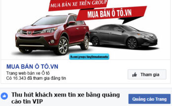 Bán xe hơi trên facebook