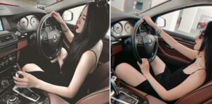 Xe sang đẹp bên chân dài