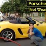 Thiếu gia lái Porsche Boxster không đeo khẩu trang bị CSGT phạt